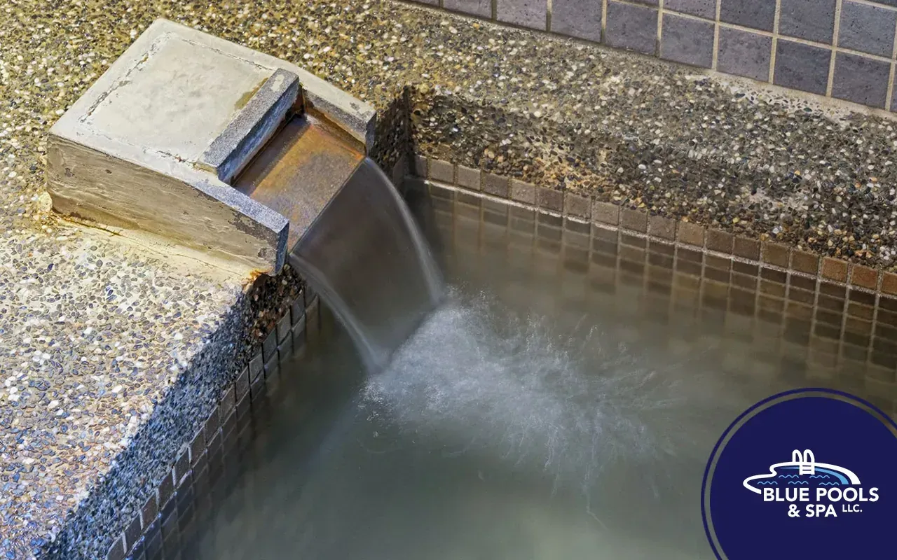 Natural Beauty of Pebble Finish Pool Bottom.